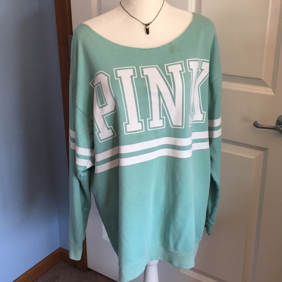 PINK Victoria's Secret Sweaters - Teal Crew! PINK VS